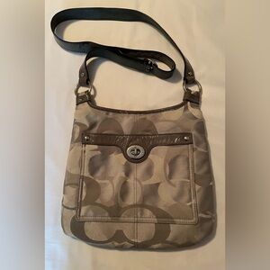 Coach Grey Penelope Signature Crossbody Bag *see description*
